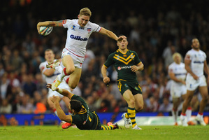 English superstar Sam Tomkins was inspired by Alfie Langer. Photo / Getty Images