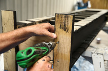Step 8: DIY shoe rack. Photo / Getty Images