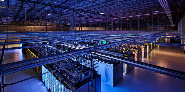 The view inside a Google data centres in Hamina, Finland. The company says it received 25,879 govt requests for personal data in the first half of this year.