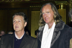 Sir Paul McCartney with British composer Sir John Tavener who has died at the age of 69. Photo / AP