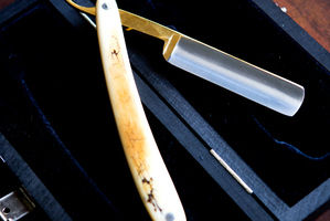 Dovo mammoth straight razor. Photo / Babiche Martens.