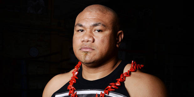 Boxer David Tua. Photo / Andrew Cornaga