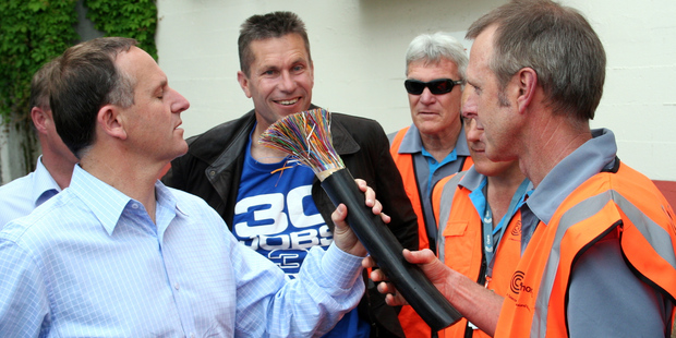 National has a lot of political capital tied up in Chorus building the new ultra-fast broadband network. Photo / APN