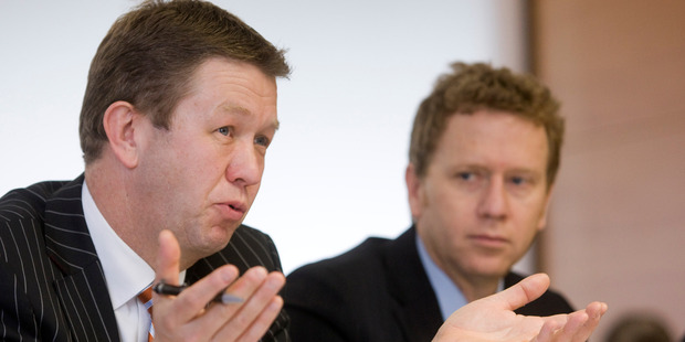 Labour's David Cunliffe with Green's Russell Norman. Photo / NZPA