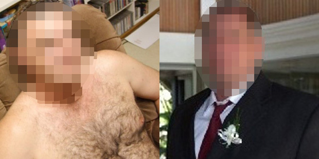 Two of the photographs published on the name-and-shame website.