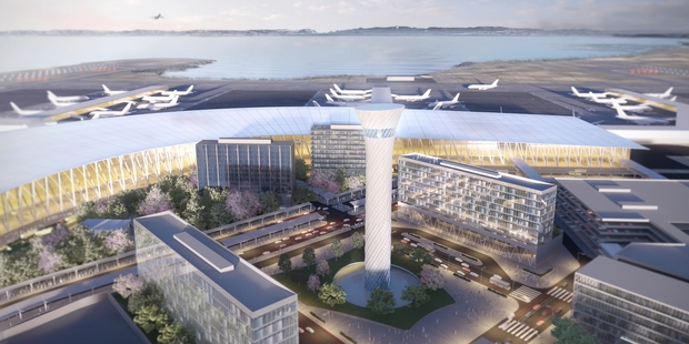 Concept design for a new Auckland International Airport.