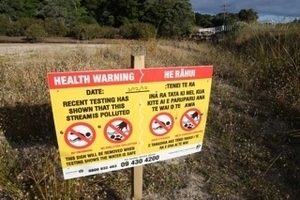 Hopefully this year will not see many signs such as this one at Matapouri Bay a couple of years ago.
