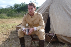 Australian poet-soldier Harry Morant (above) is played by Benedict Wall (left) in the film.