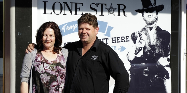 Jaqui and Trevor Donaghy will be moving their Lone Star restaurant from its site on The Strand to a temporary location. Photo / George Novak