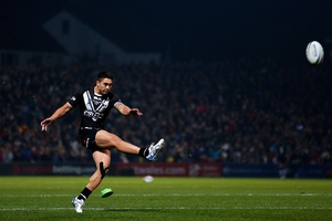 Shaun Johnson has landed 21 of 26 attempts at the World Cup for a success rate of 81 per cent. Photo / Getty Images