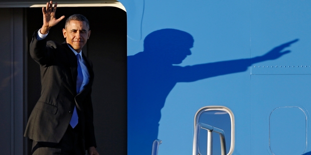 Barack Obama will be in the neighbourhood around election time next year. Picture / AP