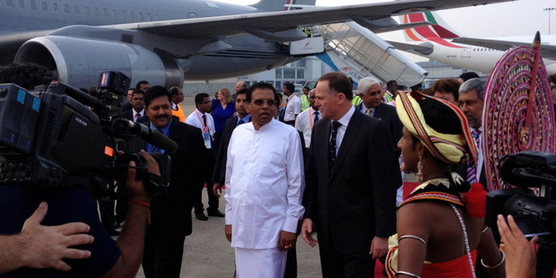 Prime Minister John Key in Sri Lanka for the biennial Commonwealth Heads of Government meeting. Photo / Claire Trevett