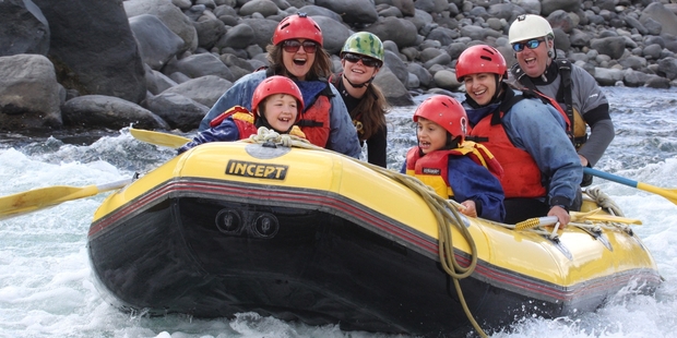 Rafting on the Tongariro River - in search of whio.