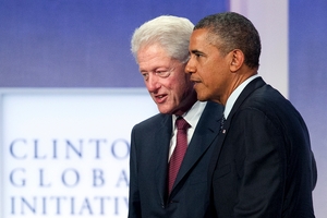 Bill Clinton and Barack Obama.AP