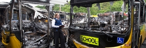Acting Detective Sergeant Caroline Martin says the fire could have been catastrophic. Photo / Mark Mitchell