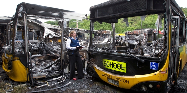 Acting Detective Sergeant Caroline Martin says the fire could have been catastrophic. Photo / Mark Mitchell
