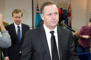 State Services Minister Jonathan Coleman and Prime Minister John Key. Photo / File / Greg Bowker