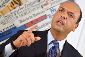 On Saturday, Alfano announced he was splitting from Berlusconi's Forza Italia party to form his own New Centre-Right party. Photo / AFP
