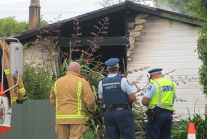 The scene of the fatal fire in Taneatua