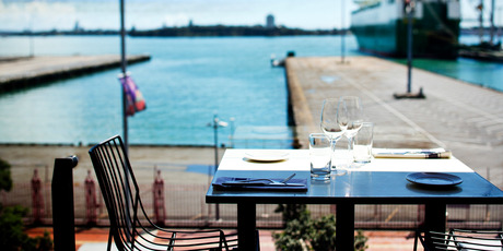 Interior detail of new Bistro and Brasserie Ostro in Britomart. Photo / Babiche Martens.