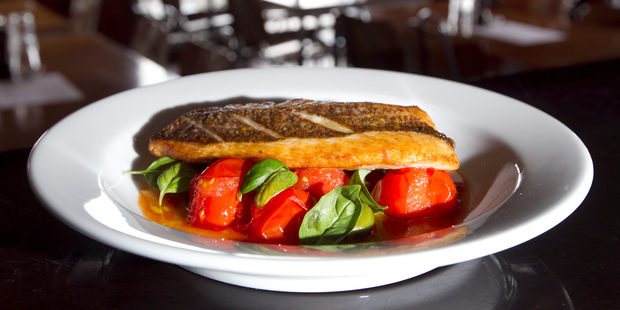 The Refreshment Room's snapper main course. Photo / Natalie Slade