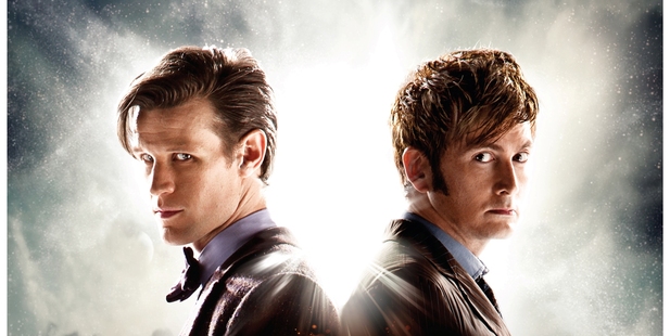 A publicity image for Doctor Who's 50th anniversary special The Day of the Doctor.