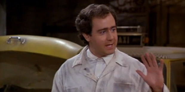 Andy Kaufman, as Lotka in the television series Taxi, is still having a laugh.