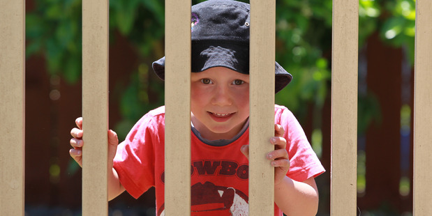 Alfie, managed to escape kindy to trek home through a busy carpark, bus bay and supermarket traffic.