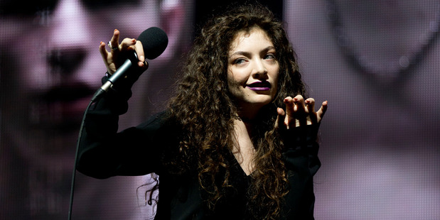 Lorde performs on stage during the awards. Photo / Dean Purcell