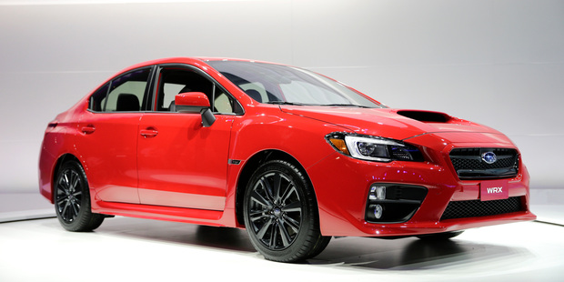 The new 2015 Subaru WRX is introduced at the Los Angeles Auto Show. Photo / AP