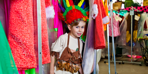 Henry Wright looks pensive as he prepares for his chiefly role in the Santa Parade. Photo / Maralyan Meyrick