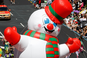Giant fun in the parade. Photo / Steven McNicholl