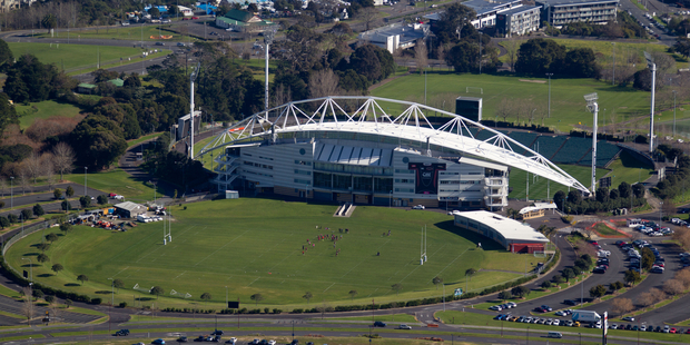 Aerial photograph of North Harbour Stadium Albany, Auckland. Photo / NZH