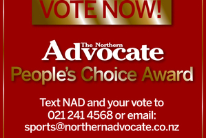 To vote: Txt NAD and your vote to 021 241 4568, or email sports@northernadvocate.co.nz.