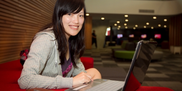 Chinese student Ely Chen says Auckland offers a good study environment. Photo / Natalie Slade