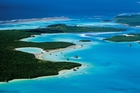 An aerial view of the Isle of Pines, where you can come face-to-face with turtles and other wildlife. An aerial view of the Isle of Pines, where you can come face-to-face with turtles and other wildlife.
