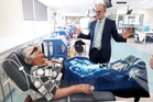 RECOVERY: Kathy Waiwai from Waikaremoana chats with Tony Ryall at Ballentyne House, the Hawke's Bay District Health Board's new $1.7 million renal service for patients receiving dialysis treatment. PHOTO/PAUL TAYLOR HBT133964-12. RECOVERY: Kathy Waiwai from Waikaremoana chats with Tony Ryall at Ballentyne House, the Hawke's Bay District Health Board's new $1.7 million renal service for patients receiving dialysis treatment. PHOTO/PAUL TAYLOR HBT133964-12.