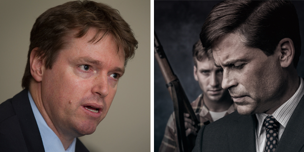 Colin Craig and 'Killing Kennedy'. Photo / NZH, Supplied