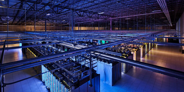 Servers inside a Google data centre in Finland. Along with Microsoft, Google has introduced software designed to make it harder for people to find child abuse material online.