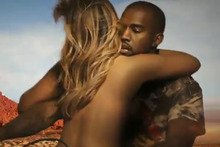 Kim Kardashian and Kanye West in the new video for 'Bound 2'