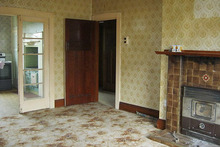 The interior of the $1 Tweed Street property.
