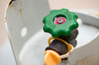 The LPG blast blew a window frame from the house into the adjoining property. Photo/Thinkstock. The LPG blast blew a window frame from the house into the adjoining property. Photo/Thinkstock.