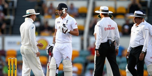 Michael Clarke's hostile sledging of James Anderson was caught on microphone. Photo / Getty Images