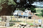 Tauranga company director Steven Miller's truck and bobcat. Photo/Supplied. Tauranga company director Steven Miller's truck and bobcat. Photo/Supplied.