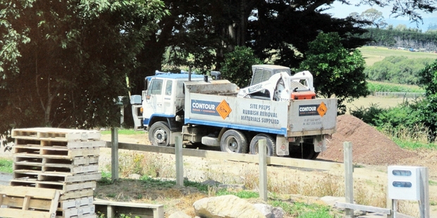 Tauranga company director Steven Miller's truck and bobcat. Photo/Supplied.