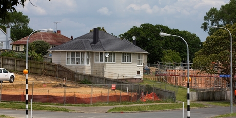 In Auckland's high state housing suburb Glen Innes existing stock is making way for better homes and land use. Photo / Brett Phibbs