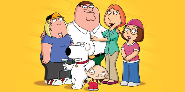 The Griffin Family from the cartoon show 'Family Guy'. Photo / FOX