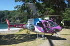 Tauranga based trustpower TECT rescue helicopter lands on Mayor Island Tauranga based trustpower TECT rescue helicopter lands on Mayor Island