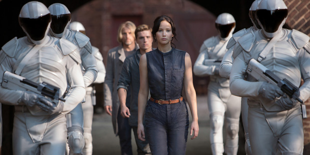 Jennifer Lawrence as Katniss Everdeen in 'The Hunger Games: Catching Fire'. Photo / Murray Close