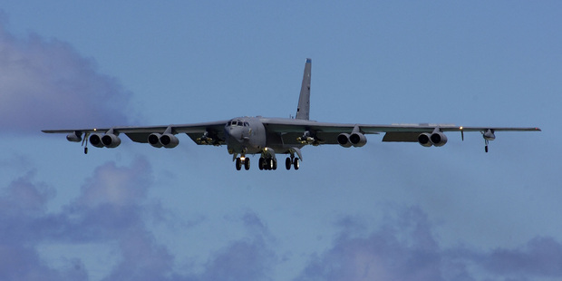 Two B-52 nuclear bombers were flown over an area disputed by Japan and China.